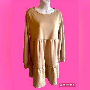 SHEIN Tiered Baby Doll Dress